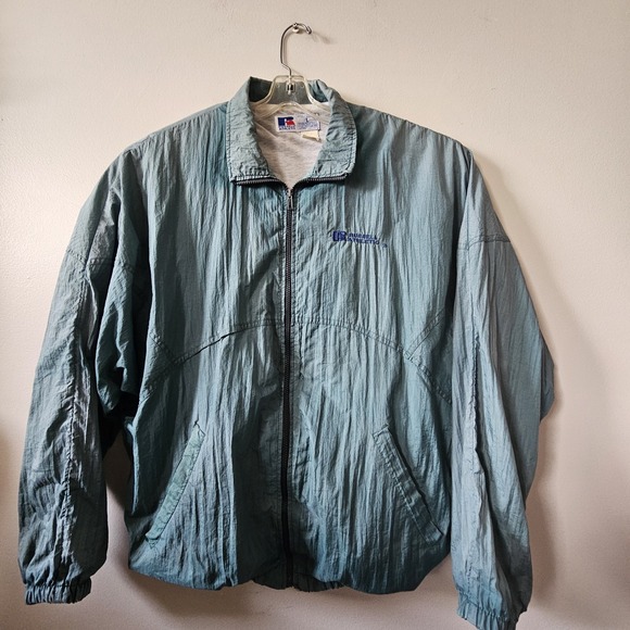 Russell Athletic Other - Vintage Russell Athletic Windbreaker Men's Size XL Green Full Zip‎ Made In USA